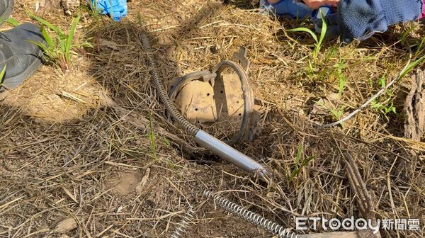 ▲自家農田成陷阱！5歲童誤踩阿公裝「山豬吊」。（圖／記者郭世賢翻攝）