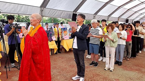 ▲新北攜手佛光山中元動物法會。（圖／新北市動保處提供）
