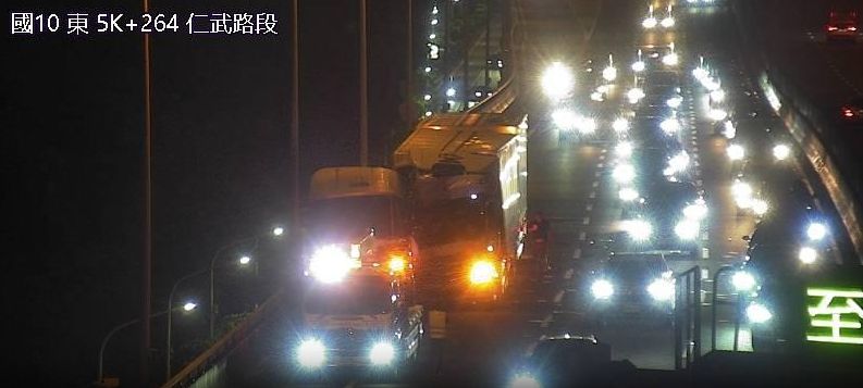 ▲▼國道10號車禍。（圖／高公局）