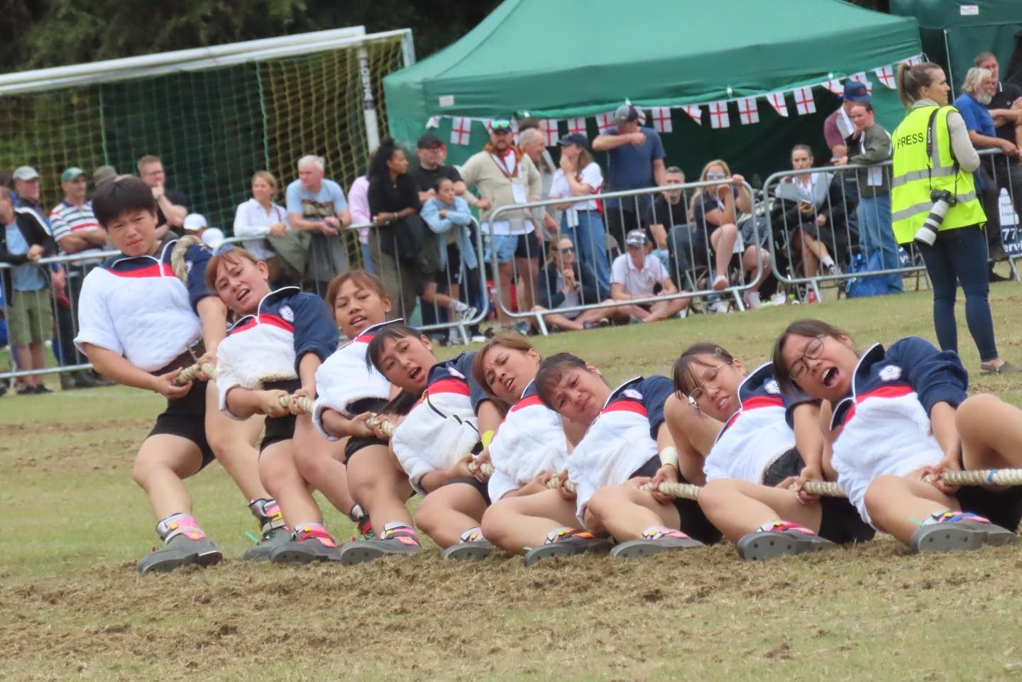 ▲世界室外拔河錦標賽，女子540公斤級完成4連霸。（圖／翻攝中華民國拔河運動協會）