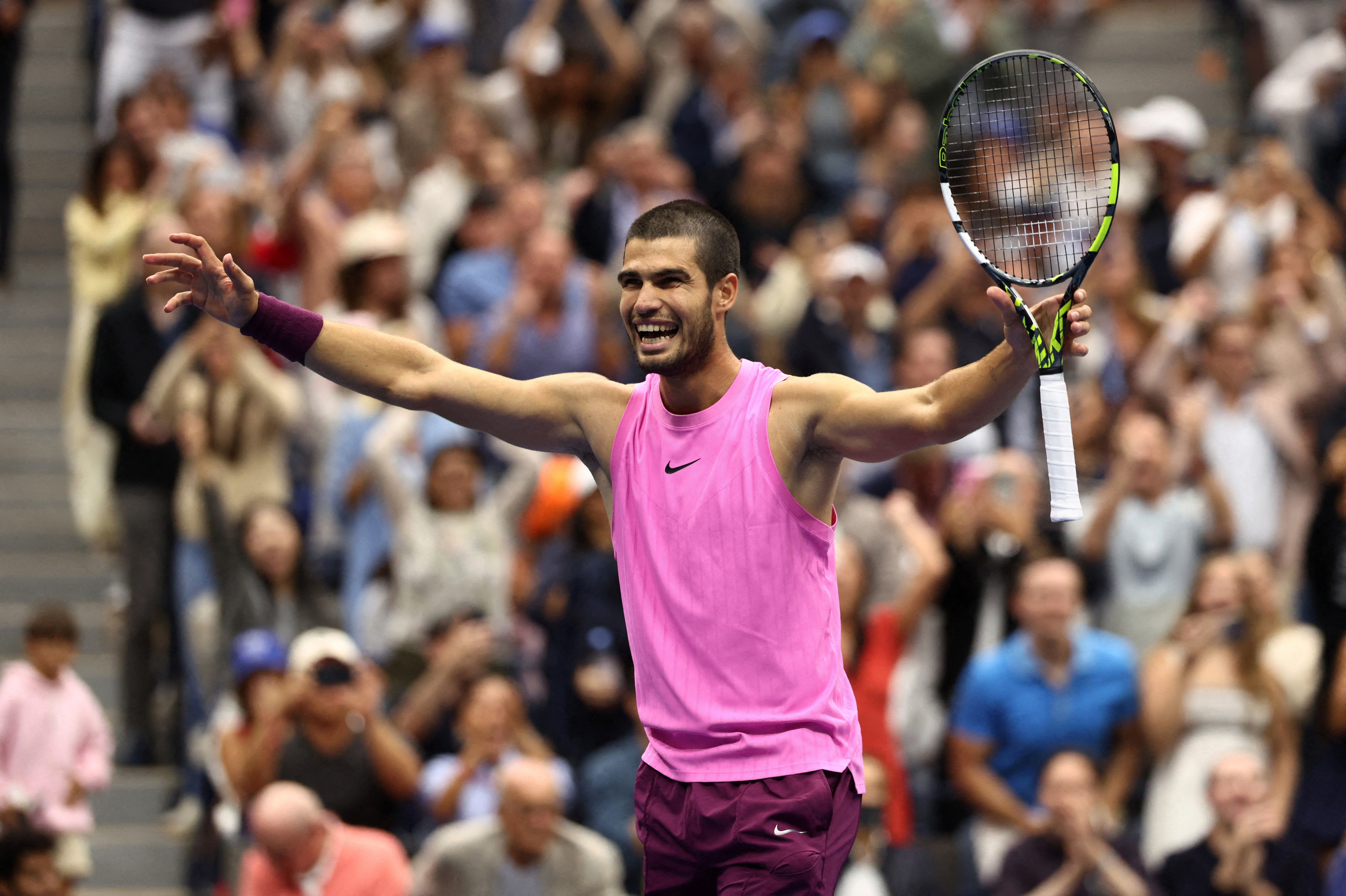 ▲西班牙網球好手艾卡拉茲奪下個人美網第2座冠軍。（圖／路透，下同）