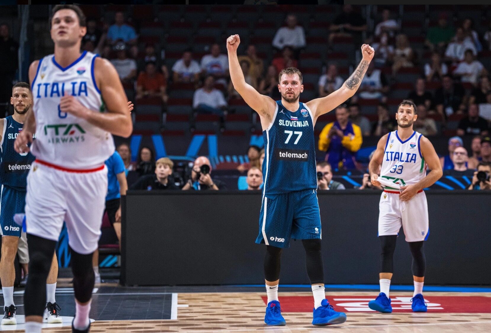 ▲▼歐錦賽16強賽，斯洛維尼亞金童唐西奇、喬治亞爆冷淘汰法國。（圖／取自FIBA官網）