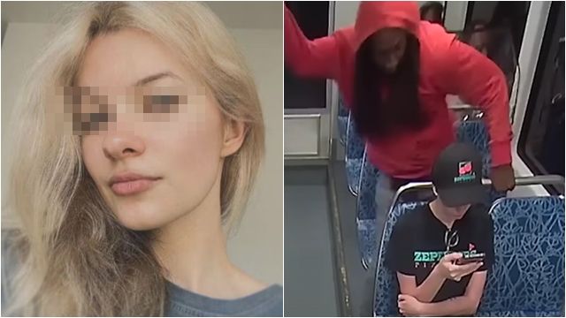 ▲▼逃過烏克蘭戰火「坐火車竟遭刺死」　她背後遇襲畫面曝光。（圖／翻攝X）