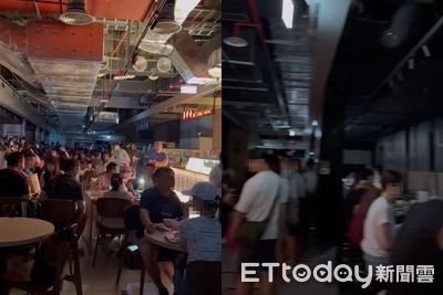 快訊／新店裕隆城停電！民眾摸黑用餐