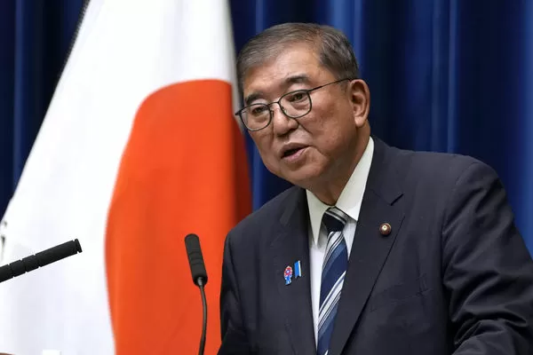 ▲▼日本首相石破茂7日召開記者會，決定辭去自民黨總裁。（圖／達志影像／美聯社）