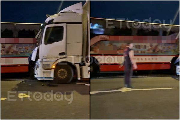 ▲▼國道10號車禍。（圖／民眾提供）