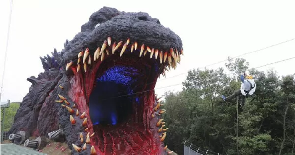 二次元之森的哥吉拉。（圖／達志／美聯社）