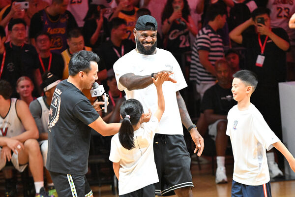 ▲詹姆斯（Lebron James）中國行成都站活動。（圖／CFP）