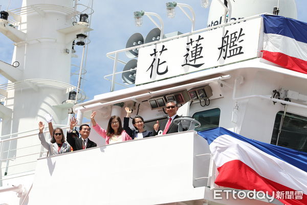▲第4艘花蓮艦成軍、第5艘澎湖艦命名下水。（圖／記者郭世賢翻攝）