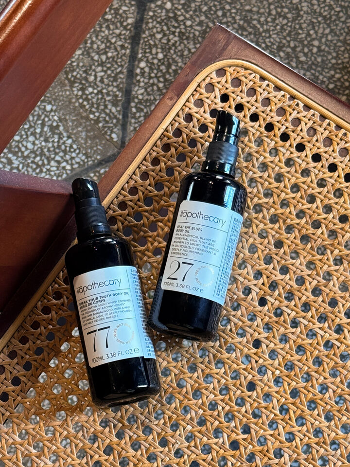 ilapothecary,英草社,克蘭詩,L:A BRUKET,身體乳,身體油,放鬆,舒壓,助眠,保養。（圖／記者李薇攝、品牌提供）
