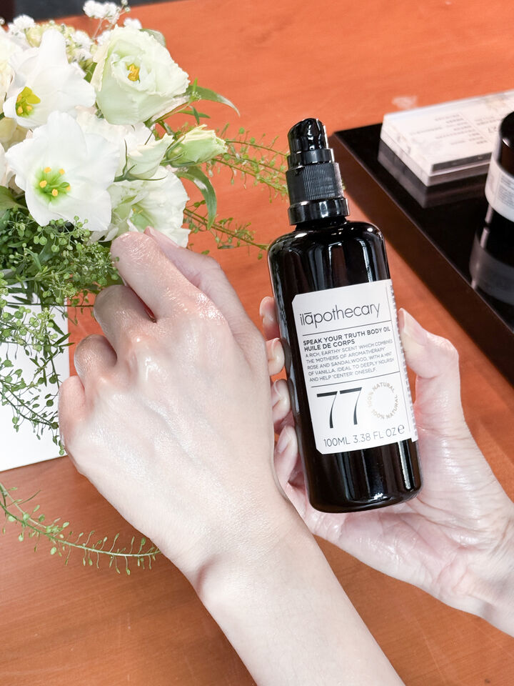 ilapothecary,英草社,克蘭詩,L:A BRUKET,身體乳,身體油,放鬆,舒壓,助眠,保養。（圖／記者李薇攝、品牌提供）