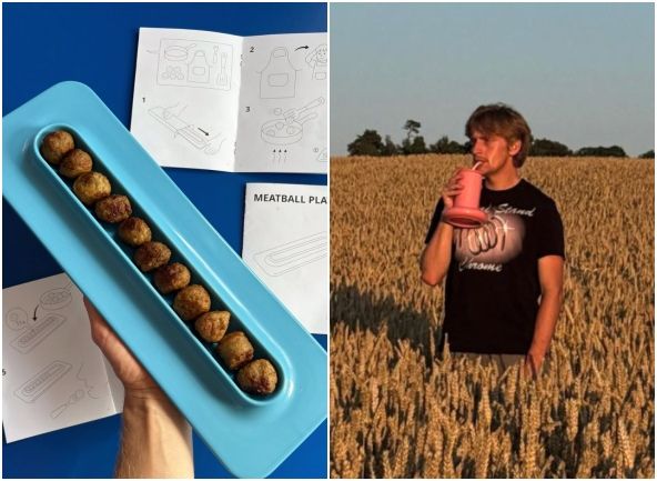 ▲IKEAＸGustaf Westman肉丸餐盤。（圖／翻攝IKEA、Gustaf Westman IG）