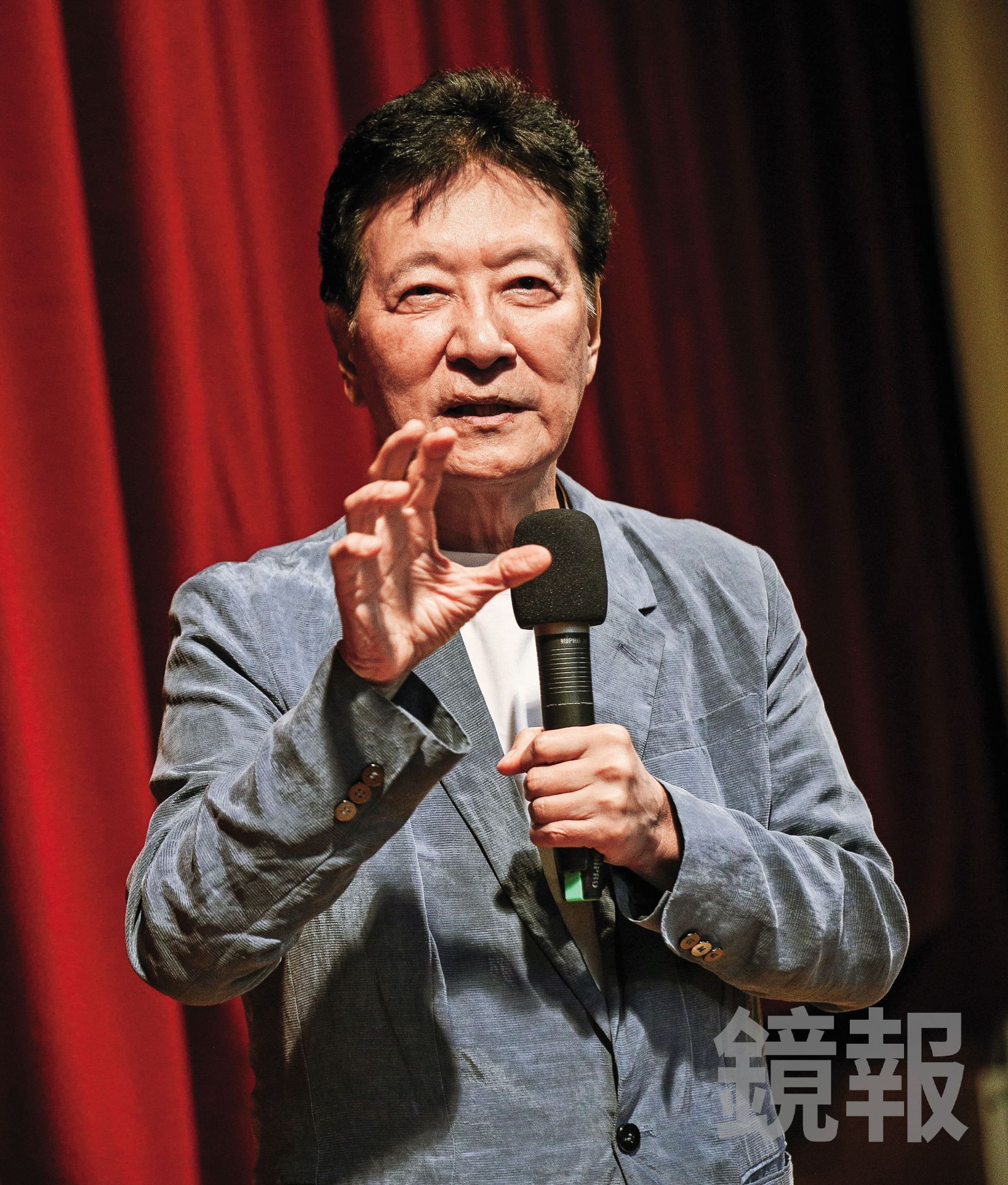 趙少康拋出有條件參選說，強調朱盧郝都不選，他才可能參戰。（鏡報鄒保祥）