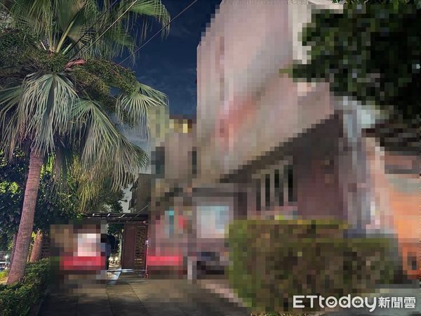 ▲▼陳男租屋的社區，警方在案發現場拉起封鎖線             。（圖／記者陳以昇翻攝）