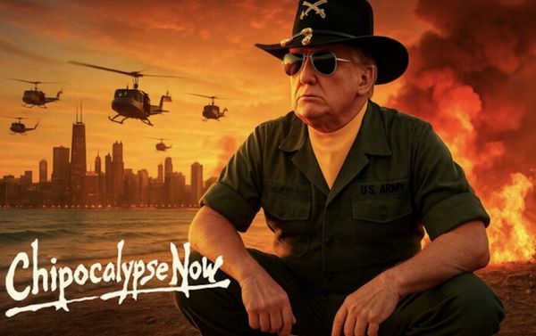 ▲芝加哥后示錄。」（圖／川普Truth Social社群網頁）