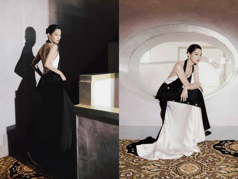 辛芷蕾奪威尼斯影后！紅毯戰袍：削肩露美背、一轉身全網暴動，胸前玫瑰花飆性感天花板