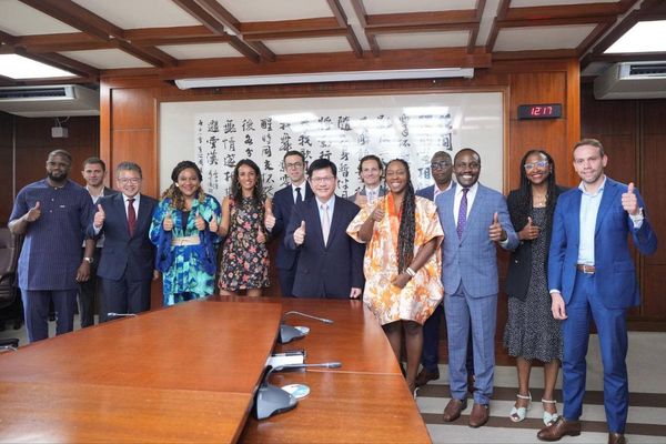 ▲▼外交部長林佳龍歡迎「法國-非洲基金會」青年領袖代表團訪團。（圖／外交部提供）