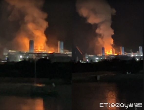 ▲興達電廠旁的新建天然氣廠驚傳爆炸。（圖／民眾提供）