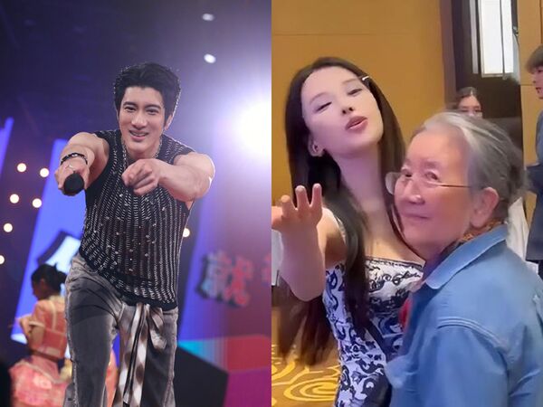 ▲▼王力宏慶功宴上出現長髮正妹，被網友揣測是新女友。（圖／翻攝自微博）