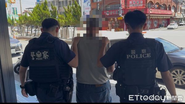 ▲▼眼尖的員警覺得男子行跡可疑而攔查，竟發現男子為通緝犯並搜出安非他命毒品。（圖／吉安警分局提供，下同）