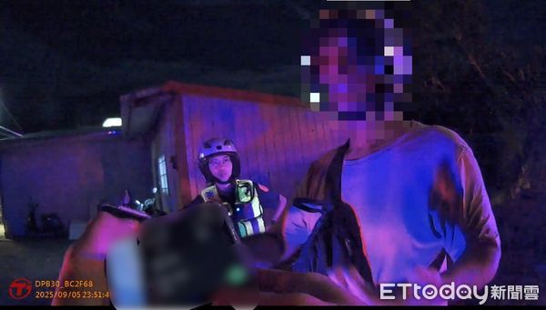 ▲▼眼尖的員警覺得男子行跡可疑而攔查，竟發現男子為通緝犯並搜出安非他命毒品。（圖／吉安警分局提供，下同）