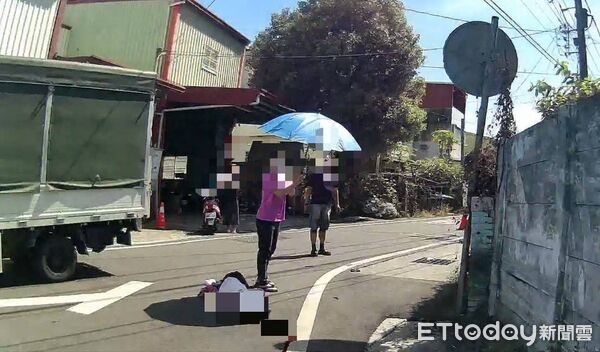 ▲彰化埔心鄉80歲阿嬤騎電動自行車與小貨車相撞傷重不治。（圖／民眾提供）