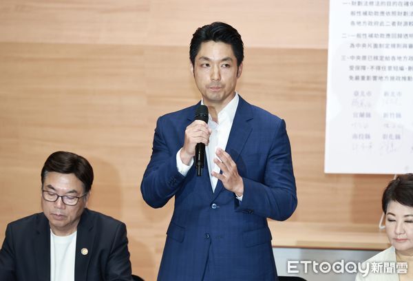 ▲▼財劃法大出包　【十五縣市站出來！捍衛地方補助】記者會 -蔣萬安 。（圖／記者黃克翔攝）