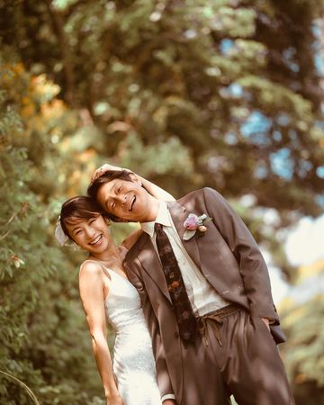 ▲▼吉田榮作56歲首度當爸，再婚小13歲內山理名迎第一胎誕生。（圖／翻攝自IG）