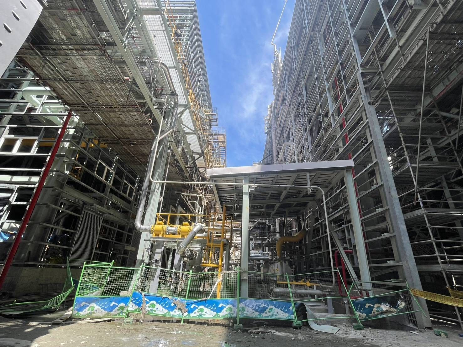 ▲▼             高雄興達電廠發生爆炸，天然氣外洩點曝光。（圖／台電提供）