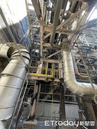 ▲▼             高雄興達電廠發生爆炸，天然氣外洩點曝光。（圖／台電提供）