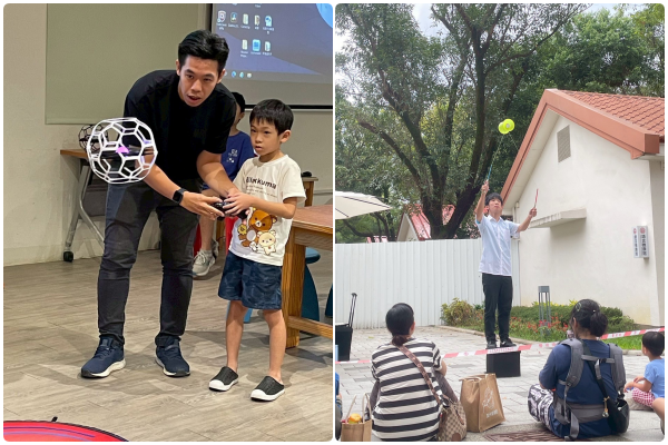 ▲大湳森林公園內的八塊厝民俗藝術村，今年首度和兒童玩具圖書館攜手，於9月13日、14日推出「聯合市集」。（圖／桃園市文化局提供）