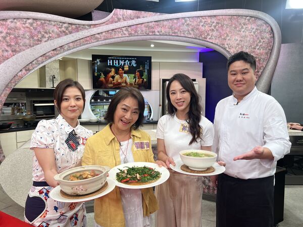 ▲《日日好食光》已在8日上檔，主演范瑞君、張詩盈勤跑宣傳。（圖／大愛電視提供）