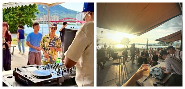 ▲國外剛興起不久的咖啡派對，掀起「清醒社交」的生活風尚新浪潮,關渡碼頭引進咖啡派對，將設立電音嘻哈雙舞台，提供截然不同的DJ打碟派對氛圍。（圖／主辦單位提供）