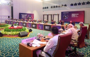 ▲Semicon India！印度力拚半導體自主化　7.6兆盧比打造全球新供應鏈樞紐。（圖／翻攝自X／莫迪）