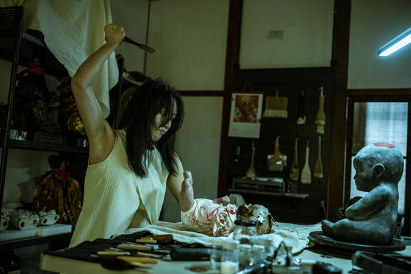 ▲《泥娃娃》楊祐寧親見蔡思韵成魔。（圖／記者蕭采薇攝）