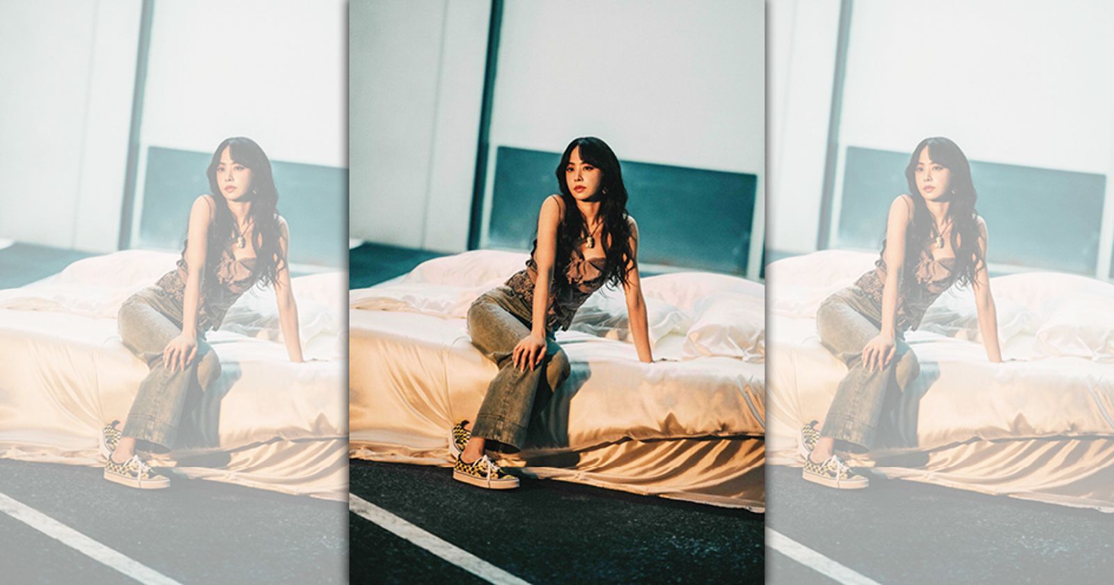 蔡依林在新歌MV中搶穿VALENTINO X Vans聯名貓咪鞋。（VALENTINO提供）