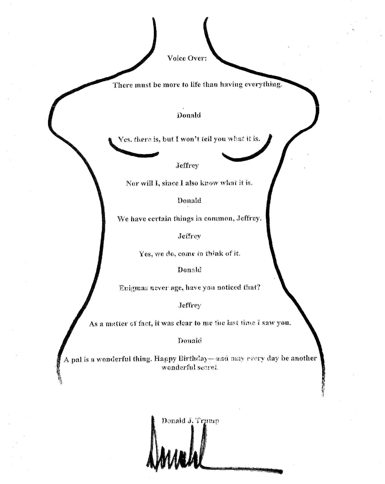 川普「裸女賀卡」遭爆！淫魔生日冊驚見「蘿莉按摩插圖」　柯林頓也入列