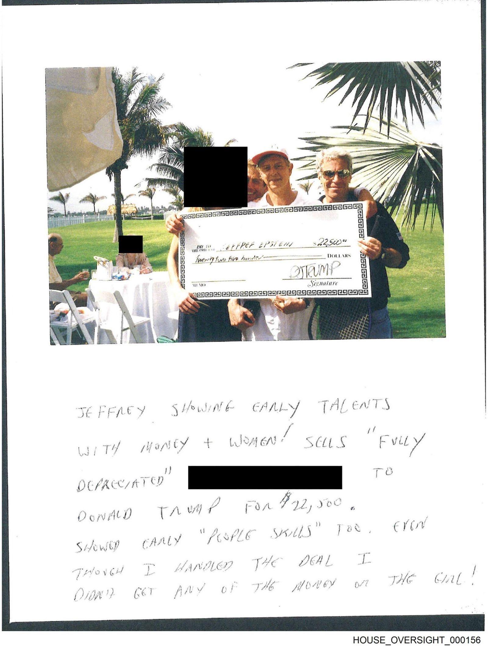 川普「裸女賀卡」遭爆！淫魔生日冊驚見「蘿莉按摩插圖」　柯林頓也入列