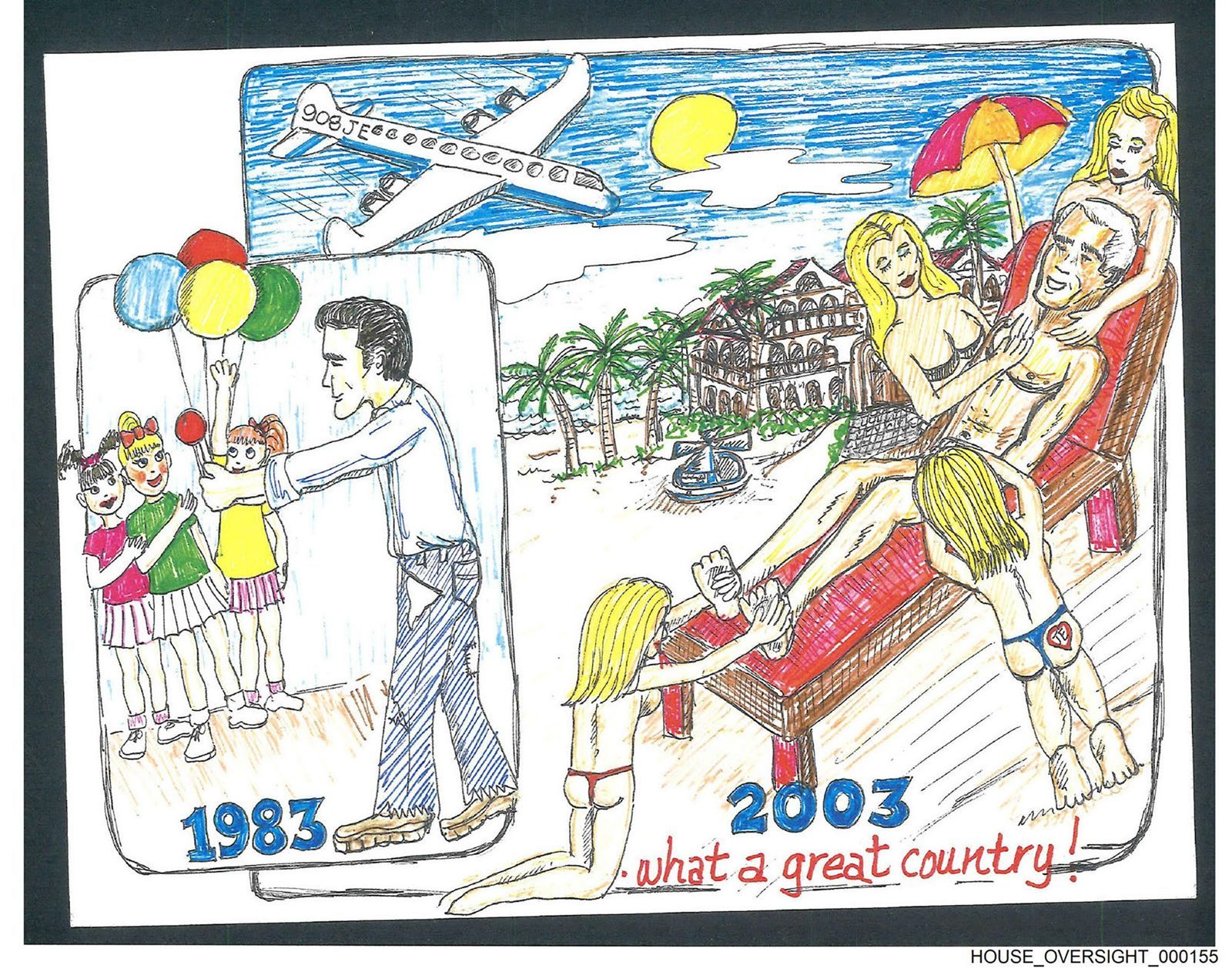 川普「裸女賀卡」遭爆！淫魔生日冊驚見「蘿莉按摩插圖」　柯林頓也入列