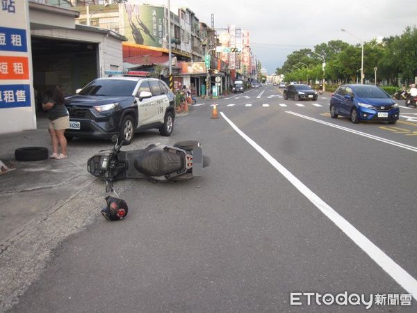 ▲屏東市建國路交通事故。（圖／記者陳崑福翻攝）