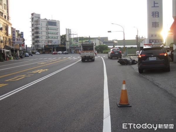 ▲屏東市建國路交通事故。（圖／記者陳崑福翻攝）