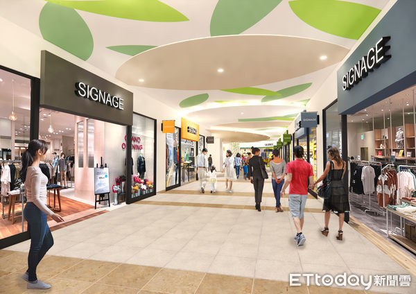 ▲MITSUI OUTLET PARK台南二期將於2026年春天竣工，新增約50家店舖，全館規模達240家。（記者林東良翻攝，下同）