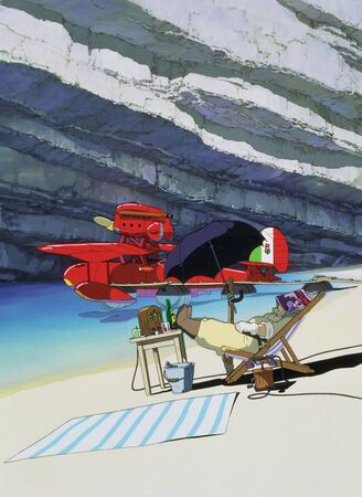 ▲▼ 吉卜力迷必收藏！《紅豬》加碼特典　橫幅海報開跑畫面震撼 。（圖／甲上娛樂提供）