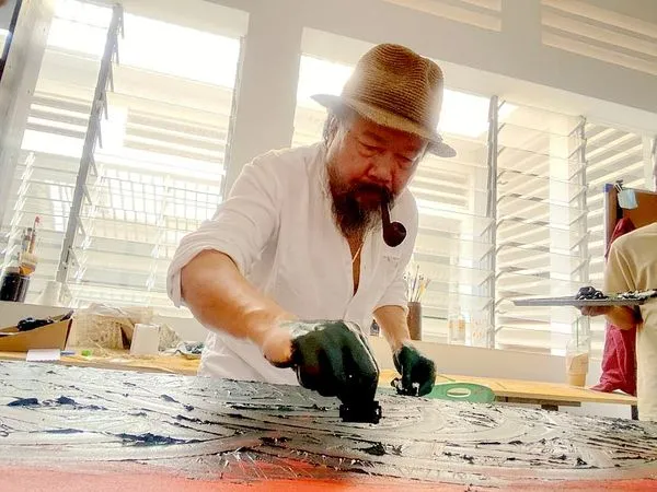 ▲見證紅色高棉歷史，柬埔寨導演潘禮德來台。（圖／海鵬提供）