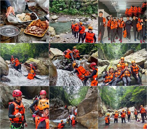 ▲▼宜蘭溯溪推薦！教練帶團南澳鹿皮溪金岳瀑布。（圖／部落客陳小可提供）