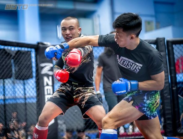 ▲「台灣 Khabib」稱號的角力高手「蜜獾武士」彭皓宇(左)、日前才拯救了失足落水的加拿大人一命的英雄好手王祈淵(左)也將參賽、前建中橄欖球國手蔣捷宇有終結型重砲。（圖／台北市綜合格鬥協會提供）