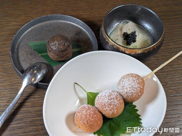 ▲「火焱．伙宴」甜點。（圖／記者黃士原攝）