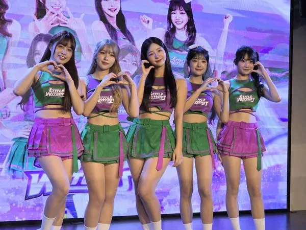 ▲連莊隊小魔女陳伊(左起)、廉世彬、吉娜、高佳彬與娜比。（圖／記者葉文正攝）