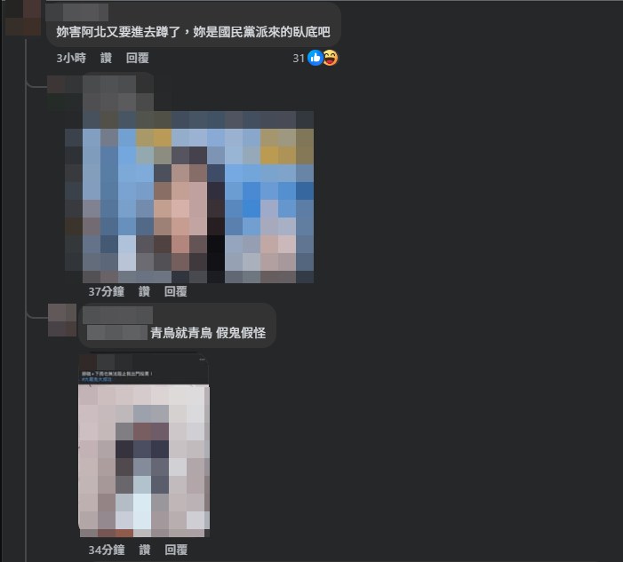 ▲▼陳智菡臉書被灌爆，結果留言被抓包有許多青鳥反串。（圖／翻攝臉書／陳智菡）