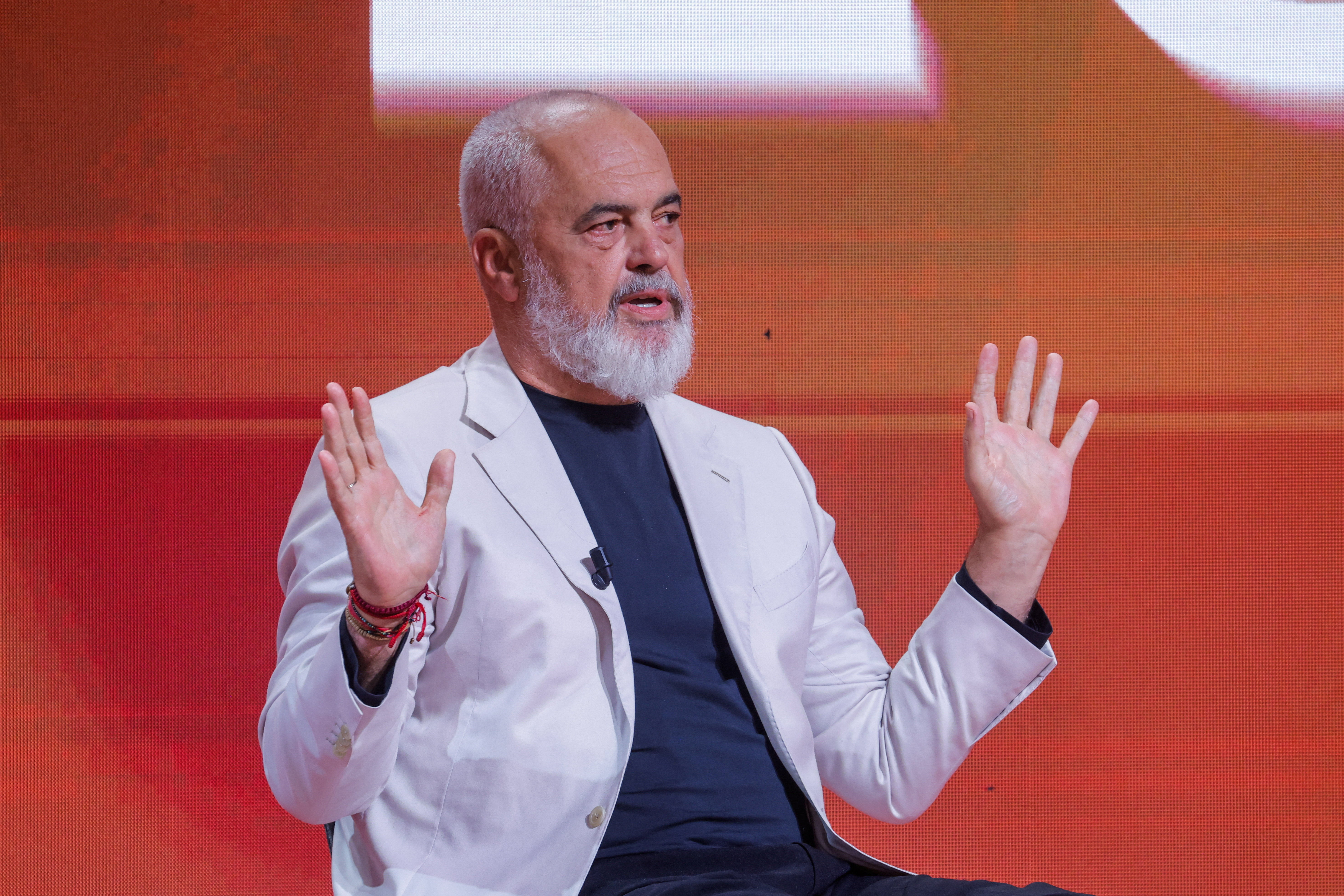 ▲▼阿爾巴尼亞總理拉瑪（Edi Rama）。（圖／路透）